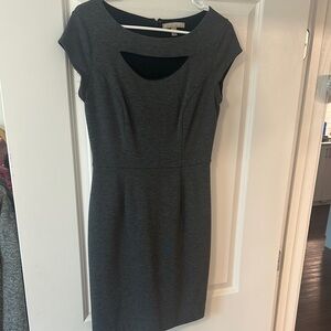 Dark Gray Cutout Dress
